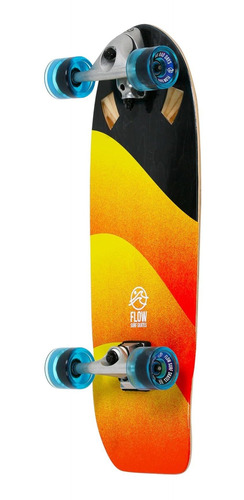 Patineta Surf 29  Camion Tallado Color Naranja