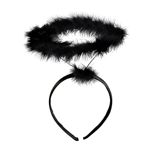 Diadema Kinbom Para Halloween, Diadema De Ángel Negro