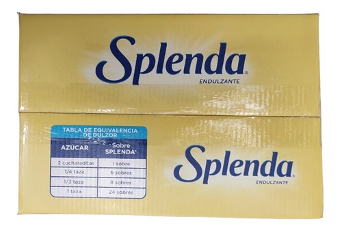 Endulzante Splenda 600 Sobres De 1 G C/u