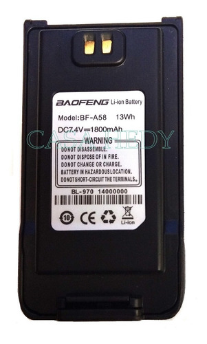 Bateria Para Handy Baofeng Bf-a58 7,4v 1800mah Li-ion Bl-970