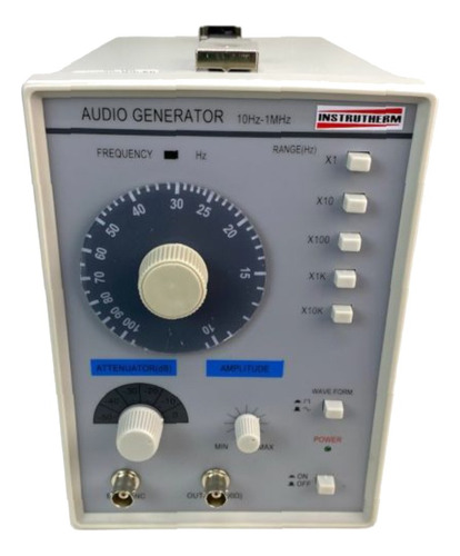 Gerador Áudio Faixa 10hz A 1mghz 7 Leds Sonoro Ga-100