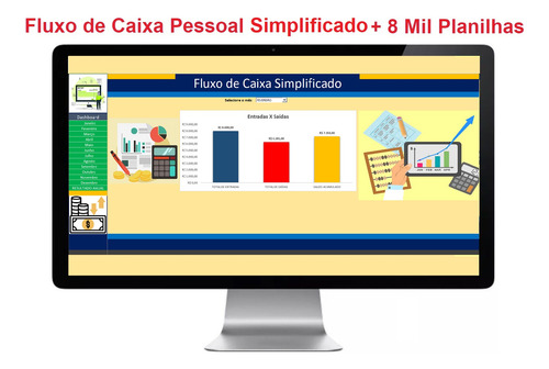 Fluxo De Caixa Pessoal +8 Mil Planilhas E Super Bônus
