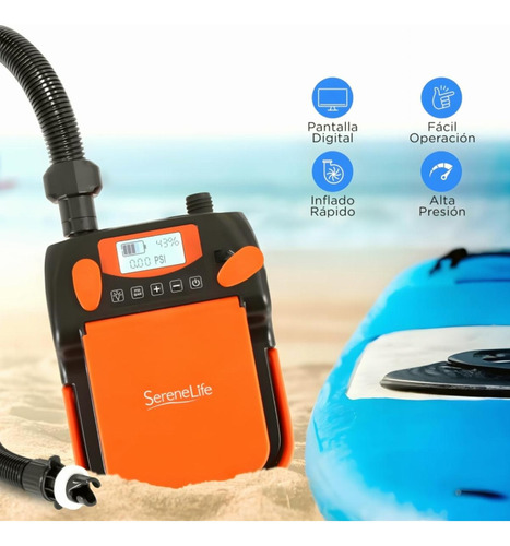 Serenelife Compresor Inflable, Inflador Eléctrico Bomba De