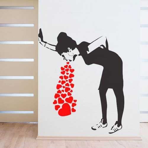 Vinilo Decorativo Autoadhesivo - Bansky 81x100