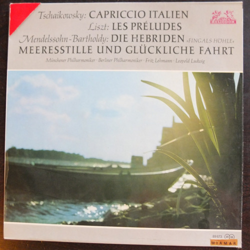 Vinilo Clasica: Tschaikowsky Capriccio Italien Liszt, Mendel