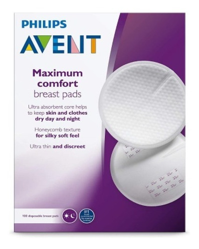 Protector Mamario Philips Avent Scf254/60 Desechable 60pzas