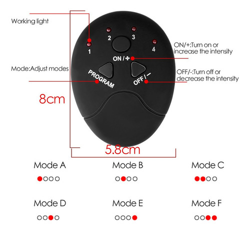 New Masajeador Muscular 5 En 1 Electroestimulador Ems