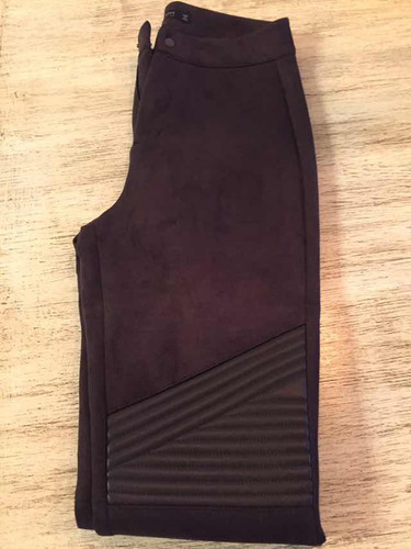 Pantalón De Gamuza Marrón Zara