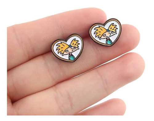 Pendientes Aros Hey Arnold! Piercing Oreja Pendientes Aro