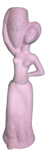 Estatua Cerámica Negras Africanas 50 Cm 50x16 Cm