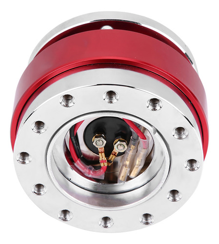 Volante Universal Rojo 12# Red Car Quick Release Hub