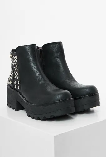 Bota Mujer Heyas Cuero Tachas Miri Con Cierre Invierno 2020