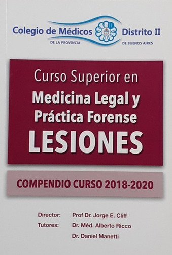 Curso Superior En Medicina Legal Y Práctica Forense - Cliff