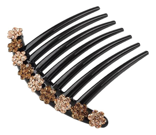 4 Paquete De 4-6 Peines Para El Pelo Con Diamantes 4 Piezas