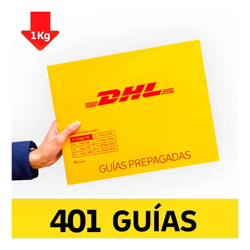 401 Guía Prepagada Día Siguiente Dhl 1kg+recolección Gratis