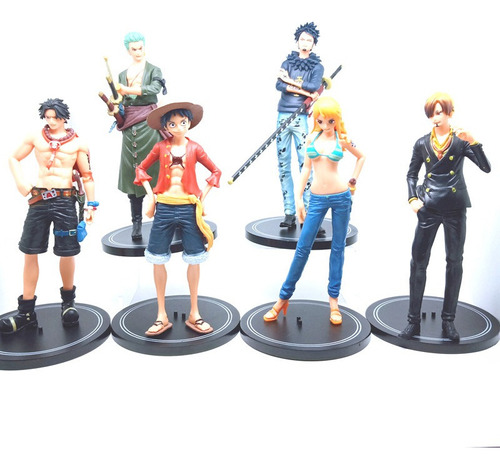 6 Piezas De Anime One Piece Acción Figura Model Juguete Rega