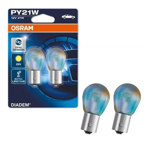 Lampada Osram Diadem Py21w Pisca Seta 1 Polo Par Farol 21w