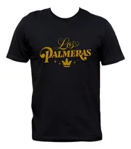 Comprar Remera Negra Los Palmeras Cumbia Santafesina 100% Algodón