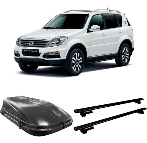 Bagageiro Teto Rexton 02/18 350l Motobul + Rack Mult