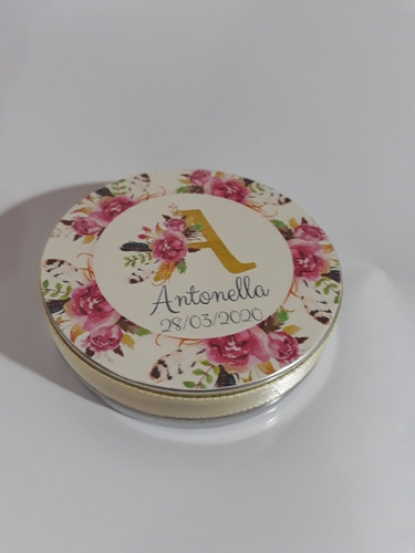 50 Latitas Personalizadas Sticker Superior Lateral Souvenirs