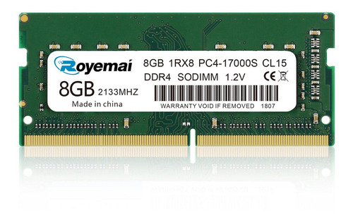 Memoria Ram Royemai Ddr4 2133 Mhz 8 Gb Para Portátil