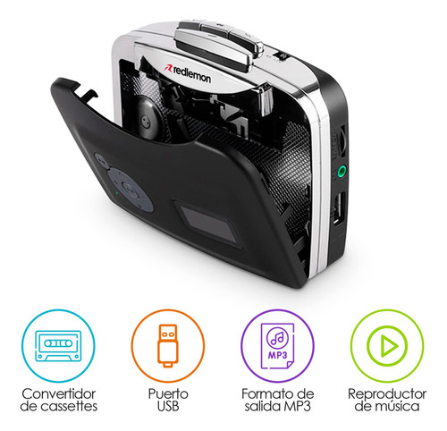 Reproductor Y Convertidor De Cassettes A Mp3, Grabación
