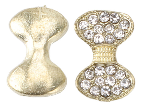 Accesorios De Manicura Bow Nail Art Con Diamantes De Imitaci