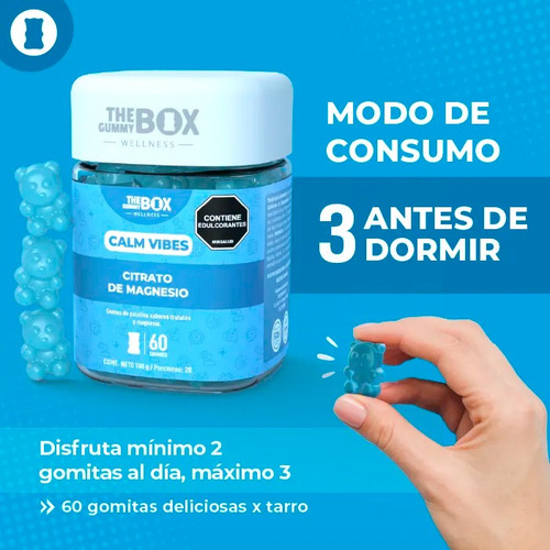 Gomitas Citrato Magnesio + Magnesio Para Niños The Gummy Box