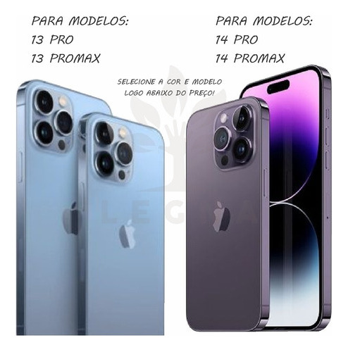 Capa Case iPhone Pro Pro Max Normal Qualidade Premium Rígida Cor 14 Pro Max - Lilas Case-rígida