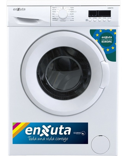 Lavarropas 7kg Lenx775 Blanco 15 Prog Con Display Eco-logic