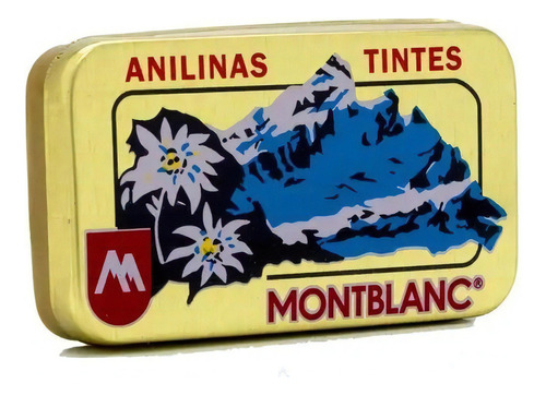 Anilinas Montblanc Cajita Dorada 25g C/u Color CAFE