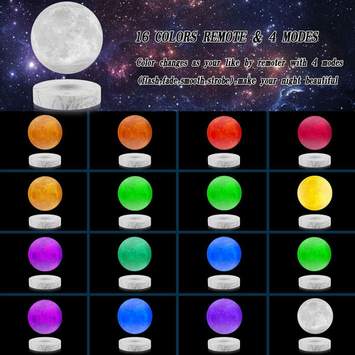Lámpara De Luna Levitadora, Flotante Y Giratoria Aire ...