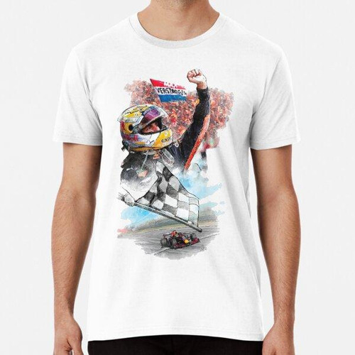 Remera Dibujo Gráfico De Max Verstappen - F1 2021 Algodon Pr