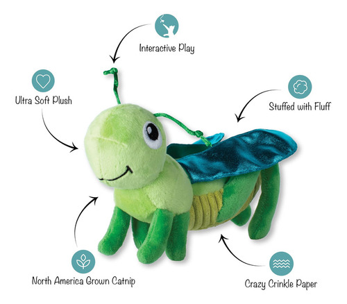Juguete De Peluche Para Gatos Fringe Studio, Hop On De Kicke