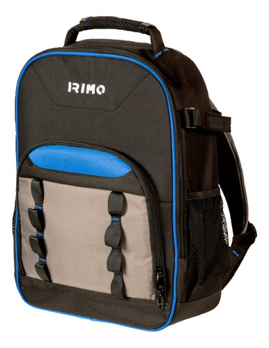 Mochila Porta Herramientas Irimo De Bahco 20lt 16kg 10 Comp. Color Negro