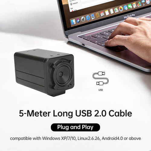 Cámara Usb 4k Hd Con Lente De Enfoque Fijo, Mini Cámara Web