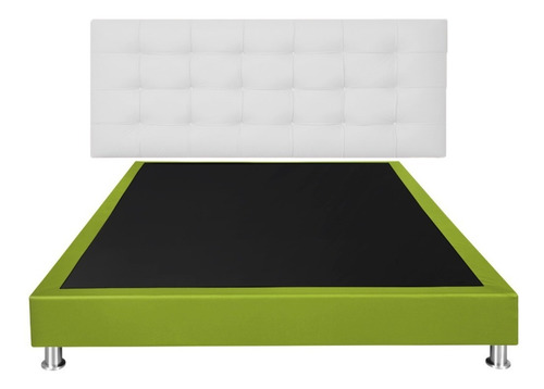 Cabecero +base Cama Queen 160x190. Varios Colores.
