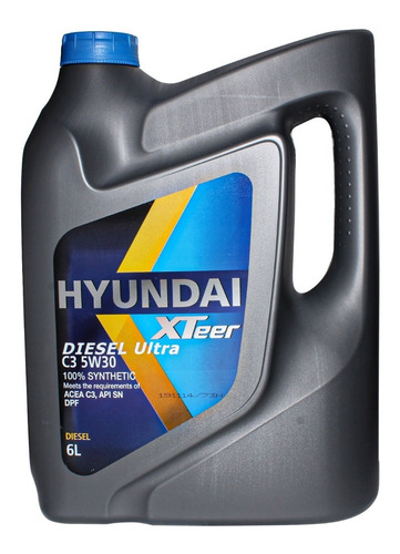 Aceite Hyundai Sintético Xteer Diesel Ultra C3 5w-30 X 6l