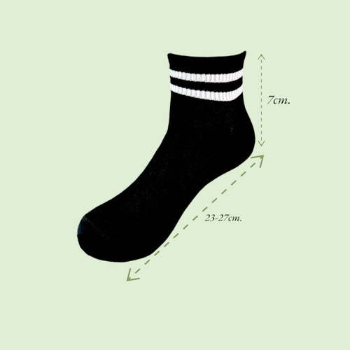 6 Pares Calcetines A Rayas. Algodón. Surtido Untalla