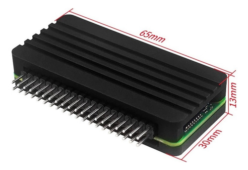 Carcasa For Raspberry Pi Zero 2 W Con Disipador Aluminio