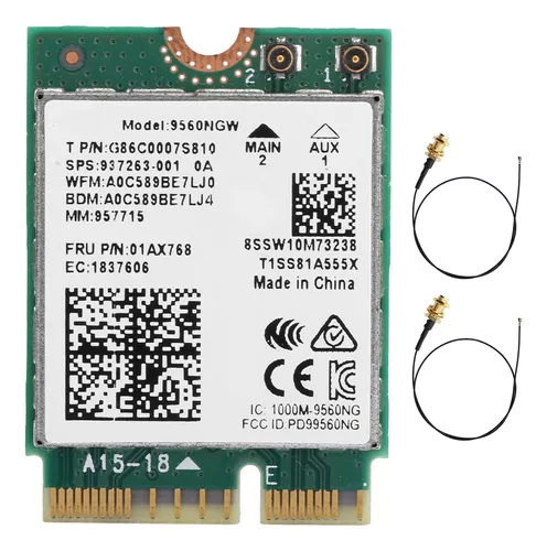 Placa de rede de frequência dupla, placa de rede sem fio Mini pcie