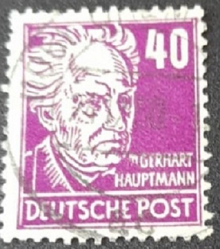 Sello Postal Alemania - Personajes 1952-1953