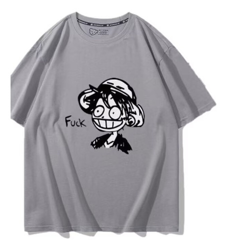 Camiseta De Manga Corta De Algodón De Una Pieza Luffy Brothe