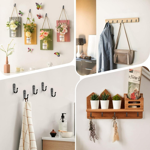 15 Ganchos De Pared Colgar Abrigos Pesados, Mochilas. G...