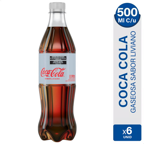 Gaseosa Coca Cola Light Sabor Liviano Pack X6 - 01mercado