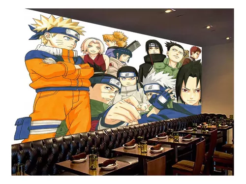 Papel De Parede Anime Naruto Mangá Personagens 4m² Nrt07