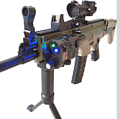 Rifle Fusil De Hidrogel Scar Premiun Con Tracer De Luz Rgb