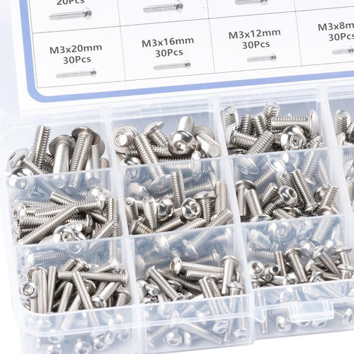 Para Tornillos Cabeza Hexagonal Pernos Tuercas Kit Plana