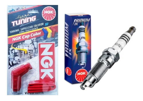 Vela Iridium Ngk E Cachimbo Vermelho Nxr Bros 150