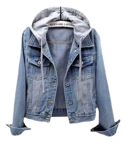 Chamarra de mezclilla hombre con gorro new arrivals